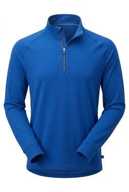 Cutter & Buck Adapt Recycled Soft Knit 1/4-Zip Pullover Size M dark Blue